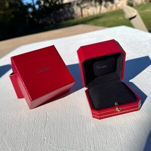 Cartier Red and Black Ring Box